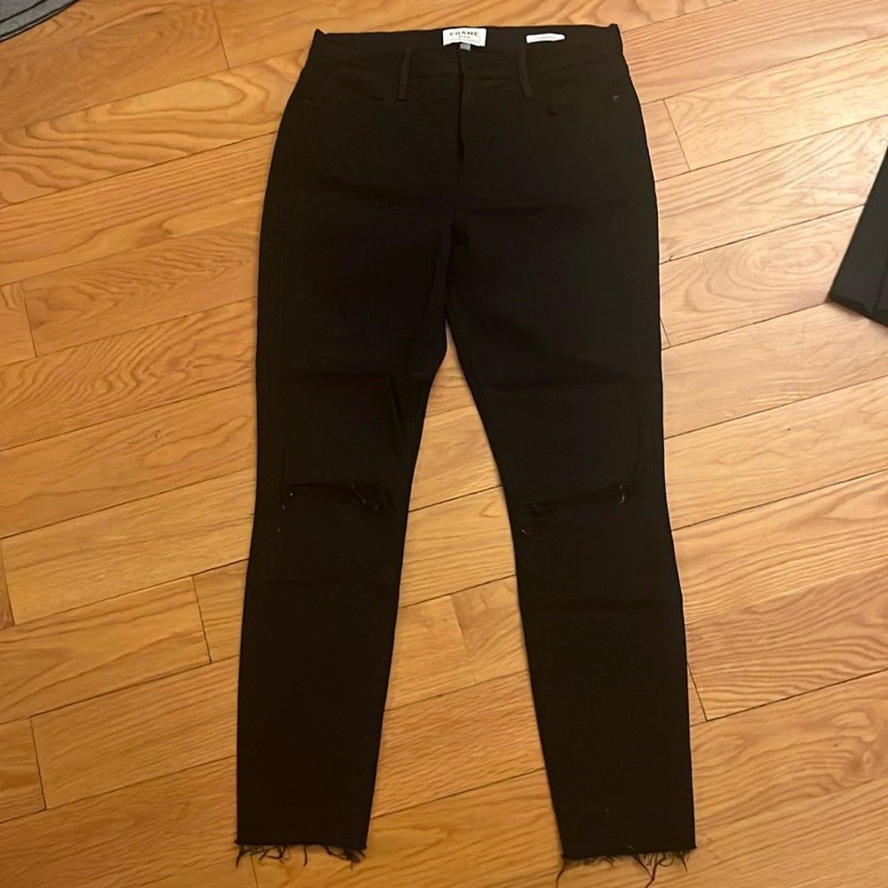 Frame Le High Skinny Black size 30 LIKE NEW